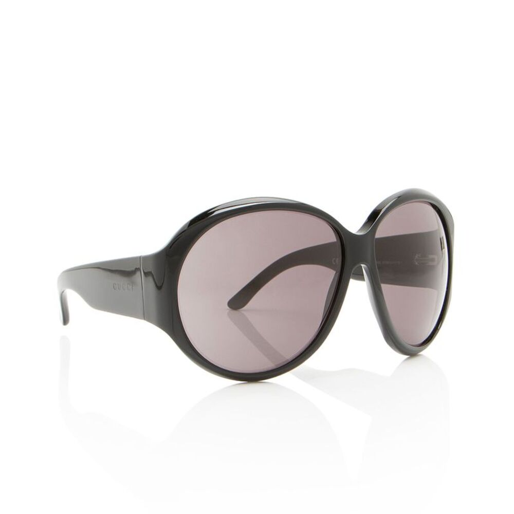 Gucci Vintage Crystal Logo Round Sunglasses - Picture 2 of 5